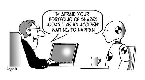 I'm afraid your portfolio of shares looks like an accident waiting to happen.
