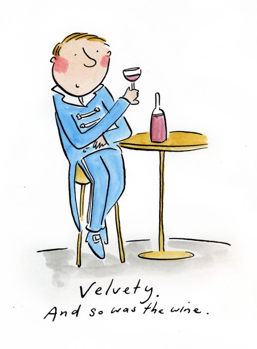 Velvety. And so was the wine.