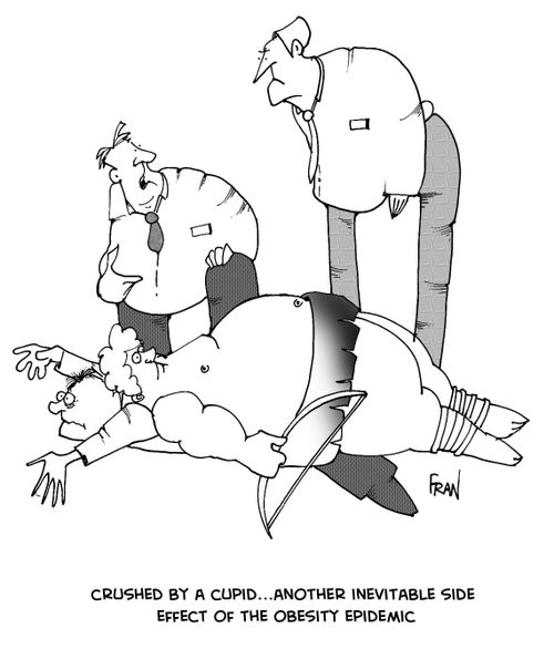Crushed By A Cupid...Another Inevitable Side Effect Of The Obesity Epidemic.