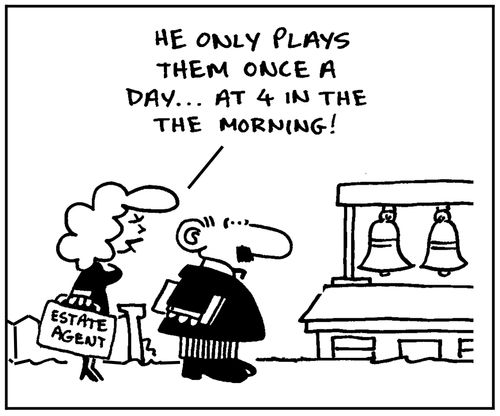 'He only plays them once a day. At 4 in the morning.'