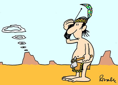 Out-dated smoke signals.