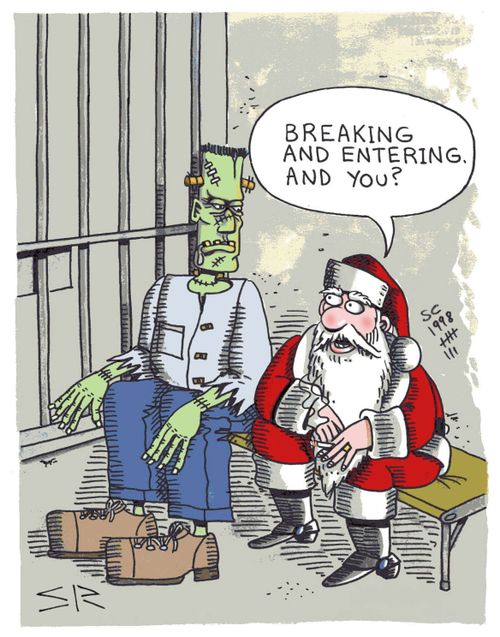 Santa In Jail