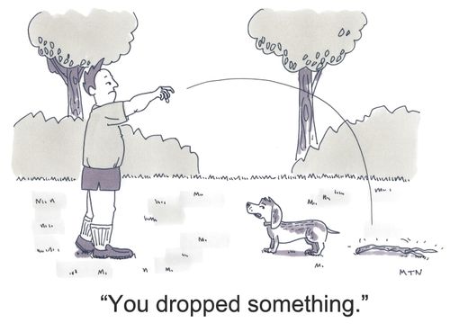 You dropped something.