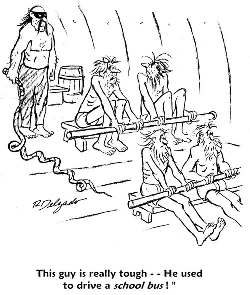 'This guy is really tough - He used to drive a school bus!'