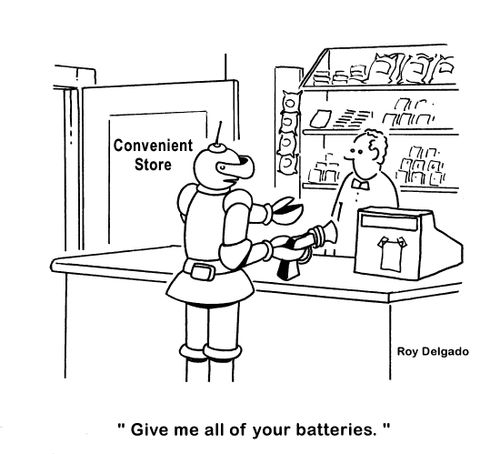 'Give me all of your batteries.'