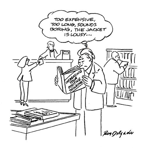 'Too expensive, too long, sounds boring, the jacket is lousy...'