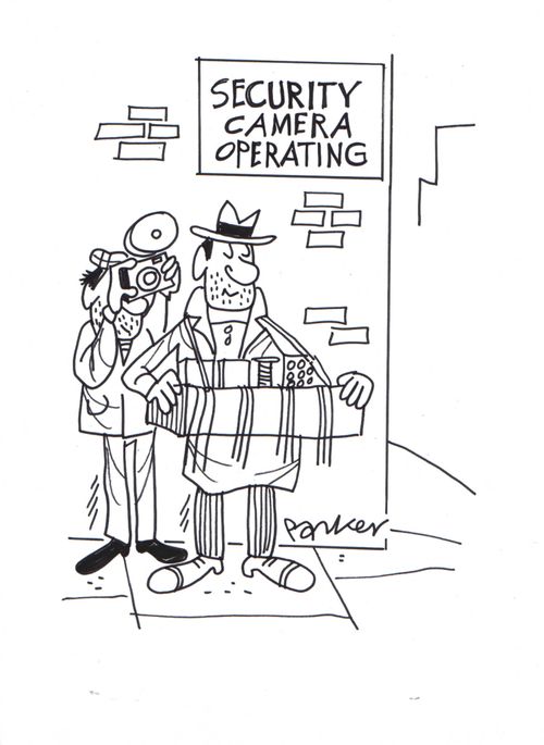 security camera operating