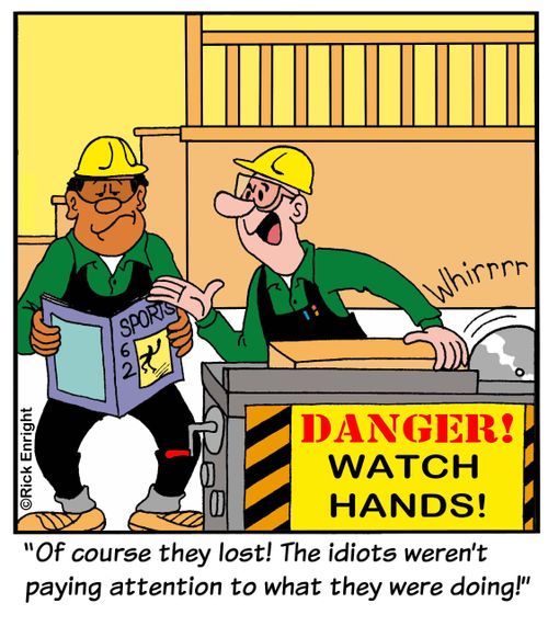 'Of course they lost! The idiots weren't paying attention to what they were doing!'
