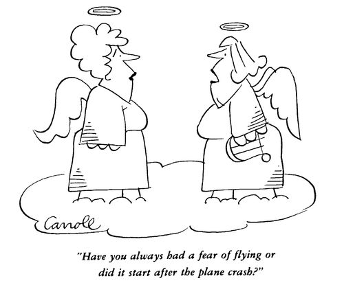 "Have you always had a fear of flying or did it start after the plane crash?"