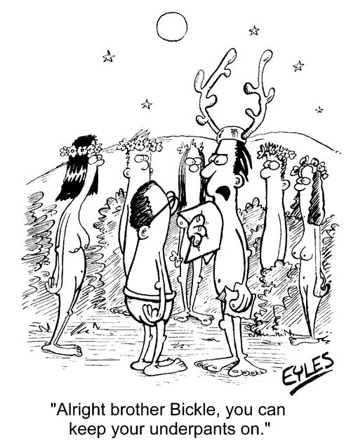 "Okay brother Bickle, you can keep your underpants on"