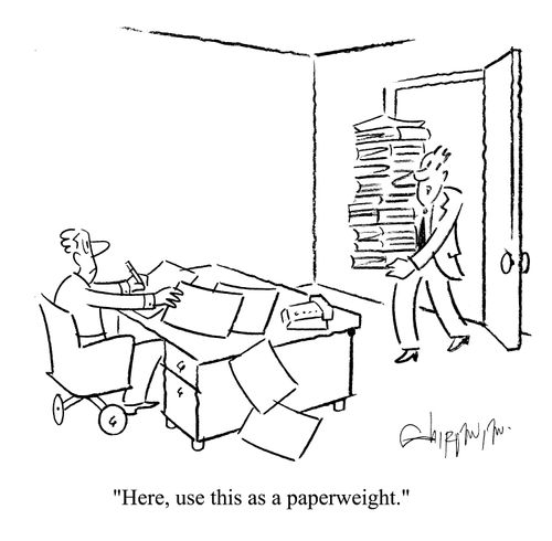 'Here, use this as a paperweight.'
