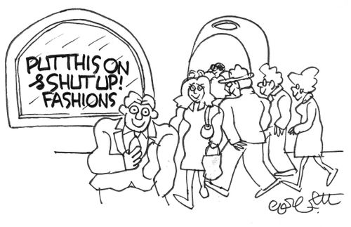 Retail store: 'put this on and shut up!'