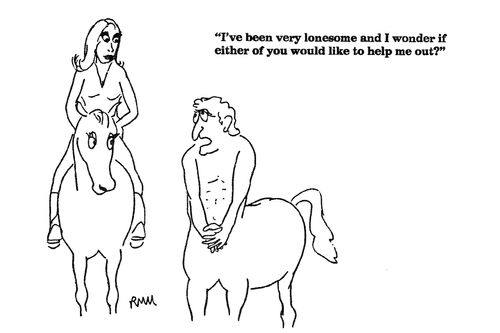 "I've been very lonesome and I wonder if either of you would like to help me out?"
