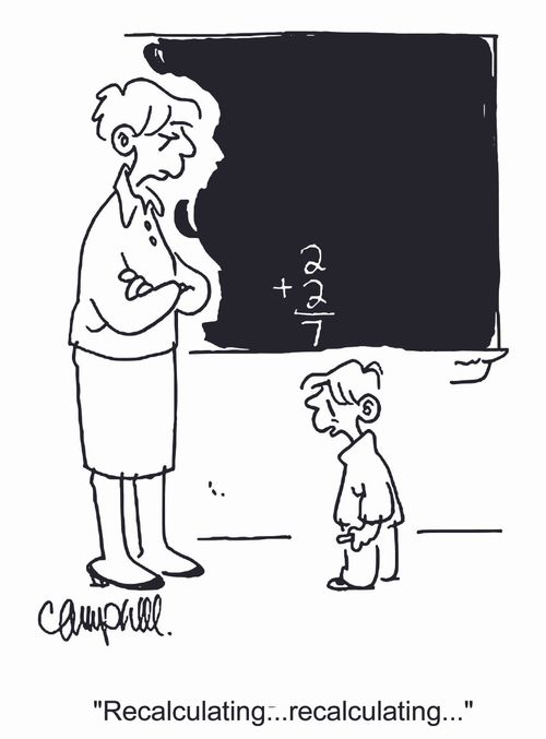 'Recalculating...recalculating...'