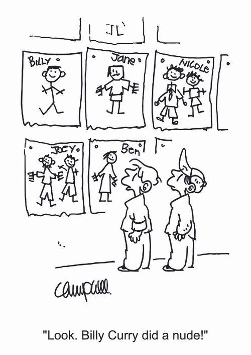 'Look. Billy Curry did a nude!'