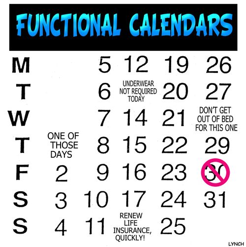 Functional calendars