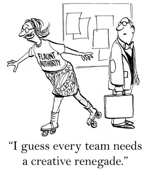 'I guess every team needs a creative renegade.'