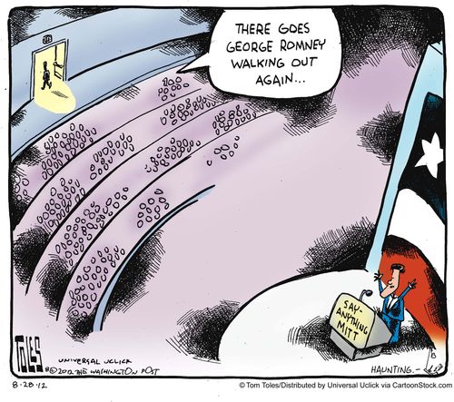 'There goes George Romney walking out again...'