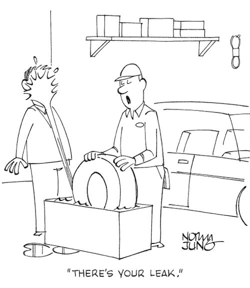 'There's your leak.'