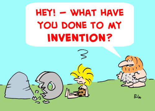 'Hey! -- what have you done with my invention?'