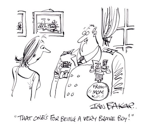 'That one's for being a very brave boy!'
