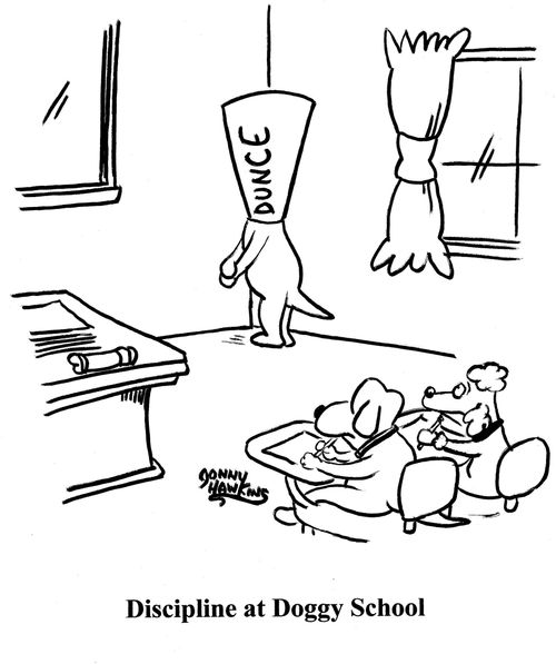 Discipline at Doggy School