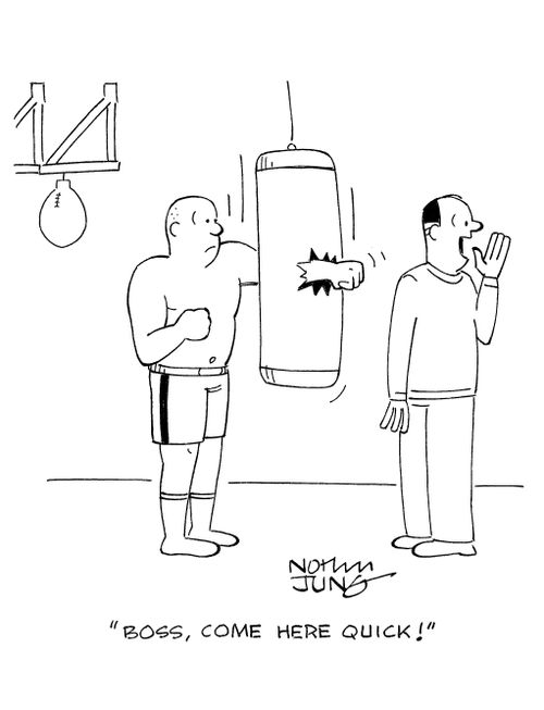 'Boss, come here quick!'