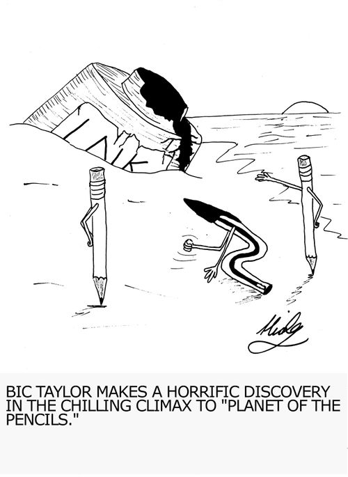 BIC TAYLOR MAKES A HORRIFIC DISCOVERY IN THE CHILLING CLIMAX TO 'PLANET OF THE PENCILS.'