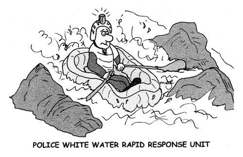Police White Water Rapid Response Unit