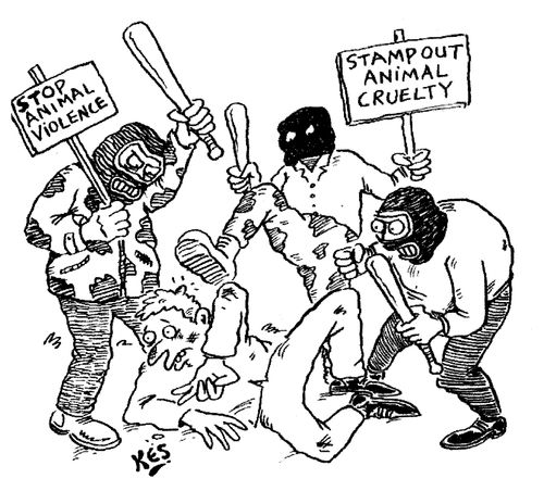 Stop animal cruelty protesters being cruel