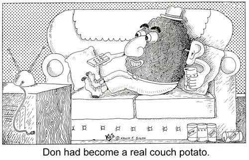 'Don had become a real couch potato.'