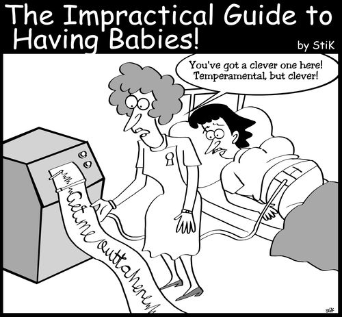 The Impractical Guide to Babies: 'Got a clever one here...'
