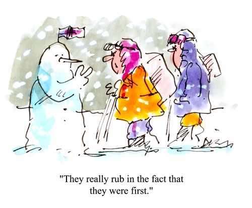 'The really rub in the fact that they were first.'
