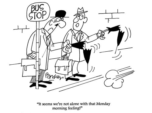 'It seems we're not alone with that Monday morning feeling!'
