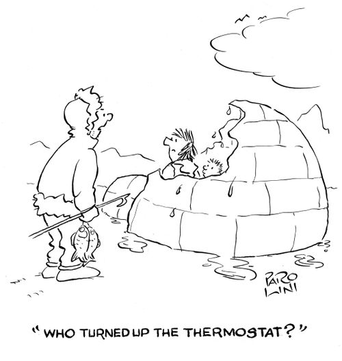 'Who turned up the thermostat?'