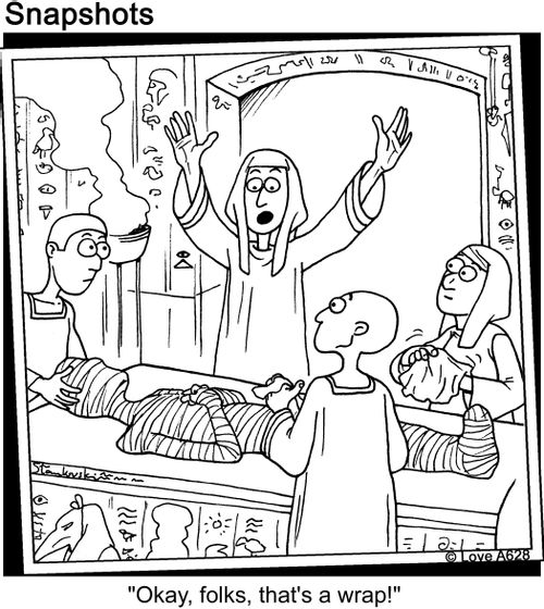 'Okay, folks, that's a wrap!'