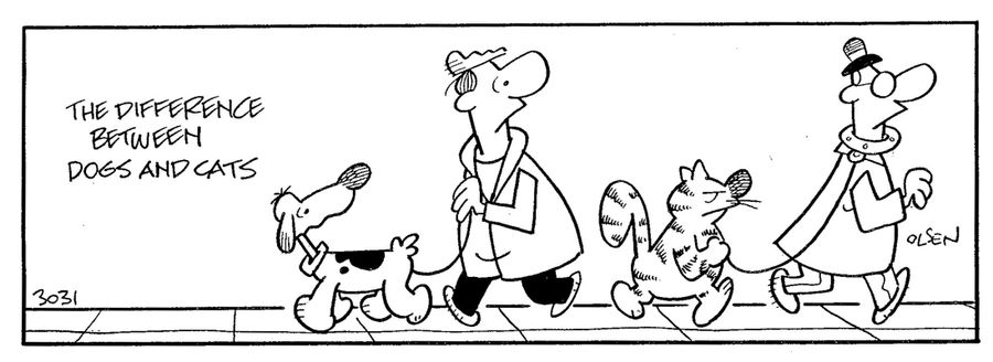 The difference between cats and dogs.
