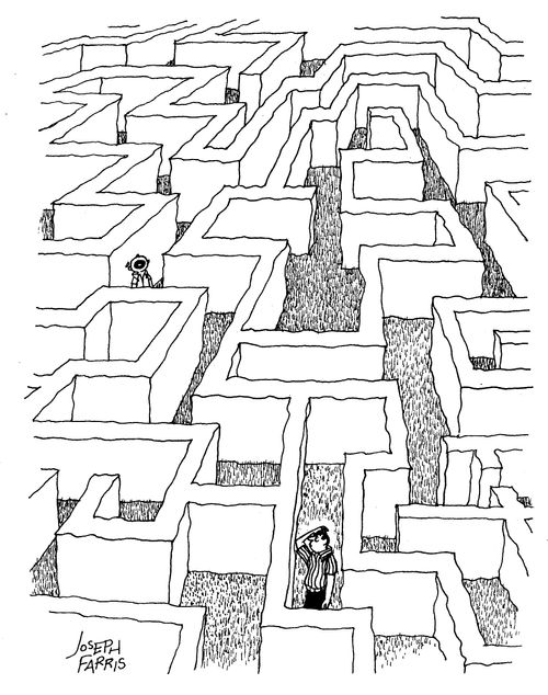People Lost In A Maze.