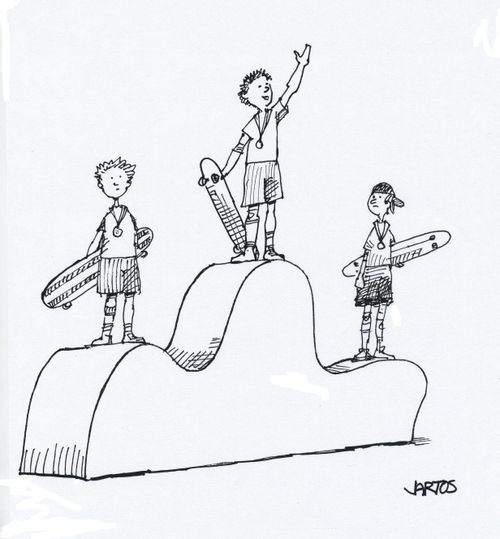 Skateboard Olympics.