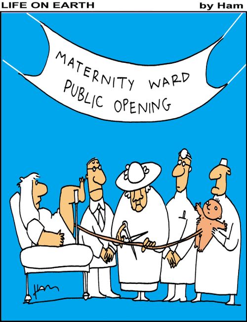 Maternity ward public opening.
