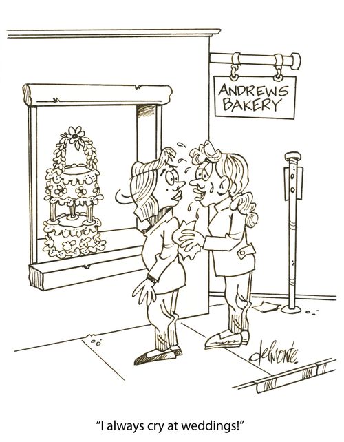 'I always cry at weddings!'