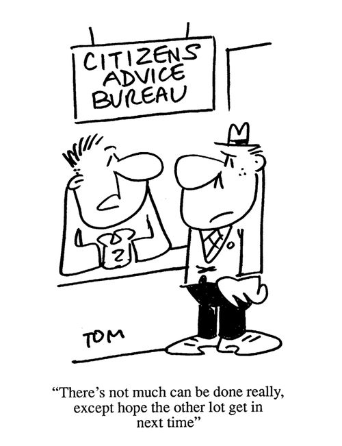 'There's not much that can be done, really, expect hope the other lot get in next time.'