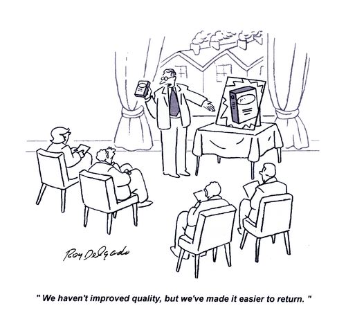 'We haven't improved quality, but we've made it easier to return.'