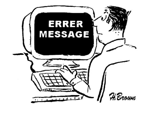 Errer Message.