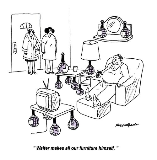 'Walter makes all our furniture himself.'