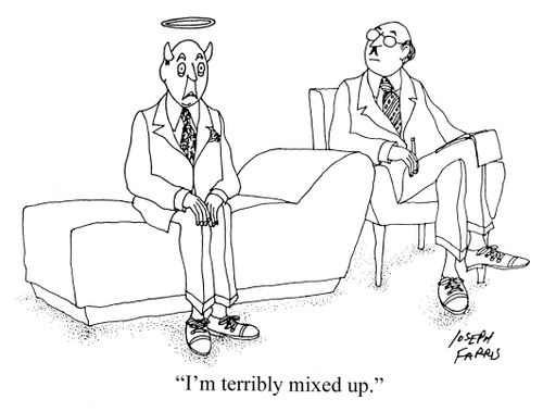 'I'm terribly mixed up.'