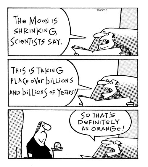 'The moon is shrinking, scientists say,'