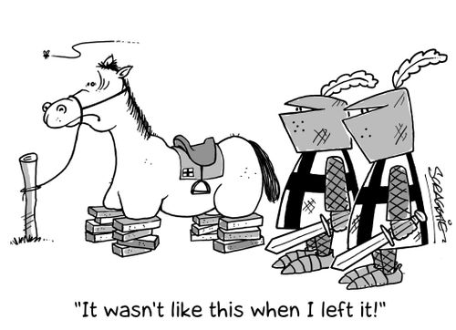 'It wasn't like this when I left it!'