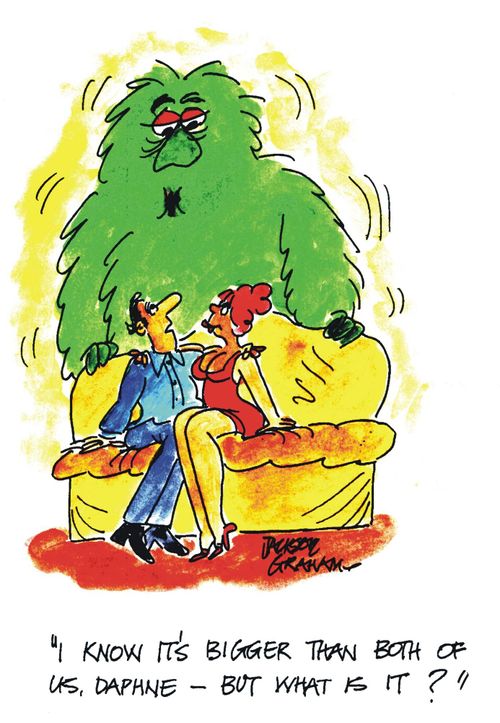 "I know it's bigger than both of us Daphne, but what is it?"