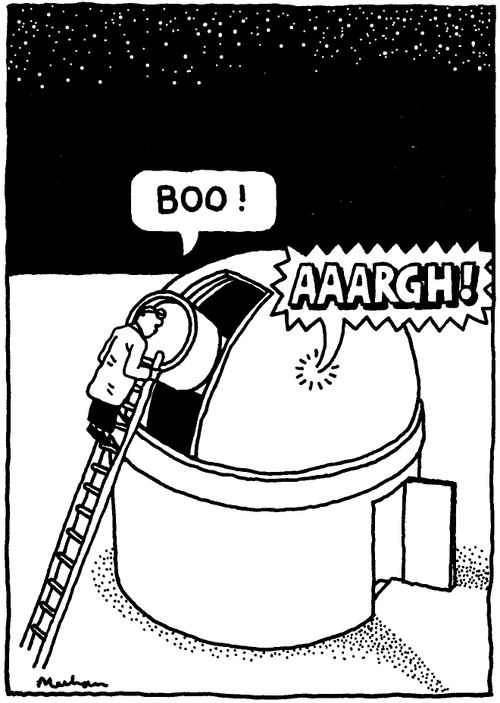 'BOO!' 'AAARGH!'